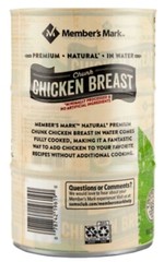 Member’s Mark Premium Chunk Chicken Breast, 12.5 Oz – 6 Pack, (Free Shipping)