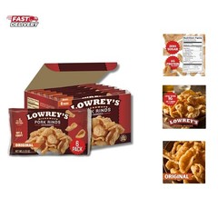 Bacon Curls Microwave Pork Rinds Chicharrones, , 1.75 Ounce Pack of 6