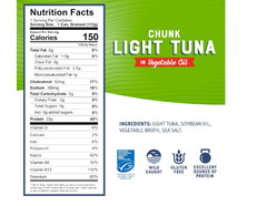 Bumble Bee Chunk Light Tuna In Oil 5 oz Cans (Pack of 24) – Wild Caught Skipjack