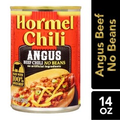 12 Pack Canned Chili No Beans Angus Beef 15oz Protein Rich Shelf Stable New