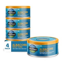 Wild Planet Albacore Wild Tuna, No Salt Added, Canned Tuna, Pole & Line Caught,