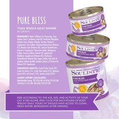 Soulistic Originals Wet Cat Food, Pure Bliss Tuna Whole Meat Dinner in Gravy,…