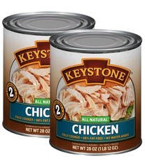 Keystone Chicken 28oz Natural, No Preservatives, Fully Cooked, Pack of 2