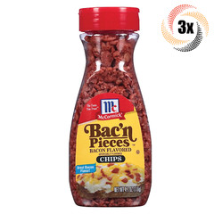 3x Shakers McCormick Bac’n Pieces Original Bacon Flavored Chips Topping | 4.1oz