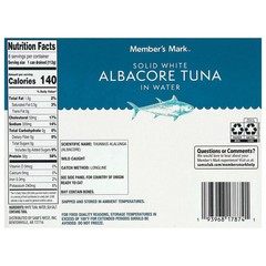 Member’s Mark Solid White Albacore Tuna, 5 oz. – 8 Pack – Premium Quality