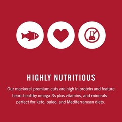 (4 pack) King Oscar Wild Caught Skinless & Mackerel in Olive Oil 4.05 oz