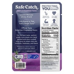 Elite Lowest Mercury WildCaught Tuna Fish Pouch, Garlic Herb Flavor, GlutenFr…