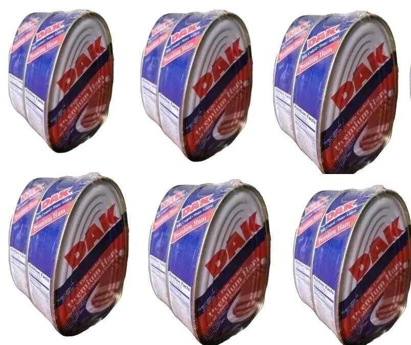 DAK Premium Ham Fully Cooked water added 12 PKS-16oz Ready to eat Picnic Food