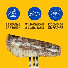 Season Sardines in Water – No Salt Added, Wild 4.37 Ounce (Pack of 12)