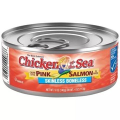 Chicken of the Sea Skinless Boneless Chunk Pink Salmon Easy Can 2 PACK FAST SHIP
