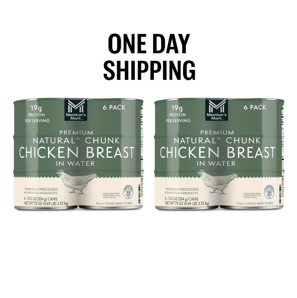 Member’s Mark Premium Chunk Chicken Breast 12.5 oz 6 Count 2 Pack
