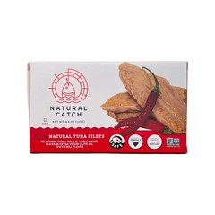 Natural Catch Tuna Spicy Yellowfin Filets, Hand Cut, Pole Line Caught, 130 C…