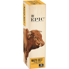 Snack Strips, Wagyu Beef Steak, Grass-Fed and Paleo Friendly, 0.8 Oz, 10 Ct