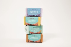 Premium Tinned Seafood Sampler (4 pack) Smoked Oysters and Mussels, Farm Rais…