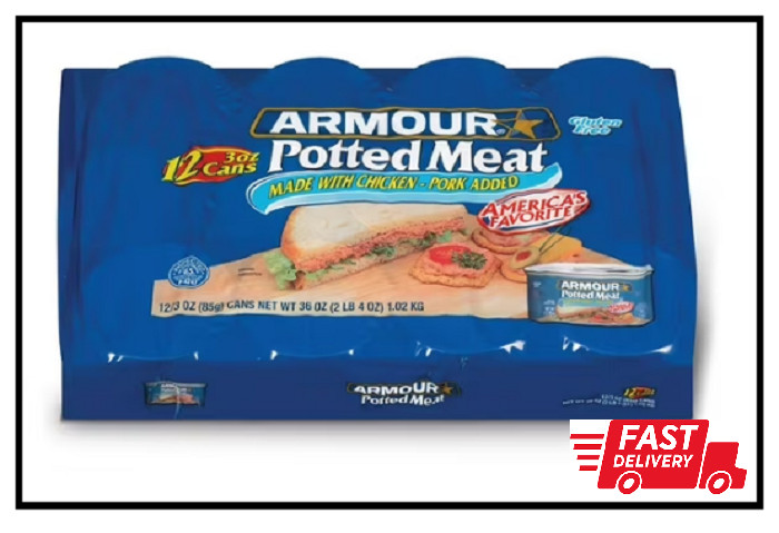 2 Pack – Armour Potted Meat Made With Chicken and Pork, 3 oz., 12 ct.