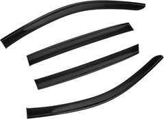 Shatterproof Taped-On Window Deflectors for Honda HR-V 2023-2025 with Black Trim