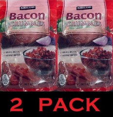 Kirkland Signature Bacon Crumbles 100% Real Bacon Naturally Smoked 20 oz 2 PACK