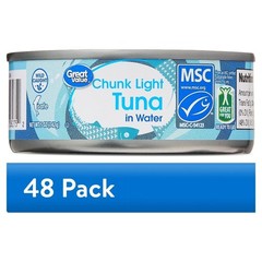Canned Light Tuna in Water 5 Ounce Pack of 48