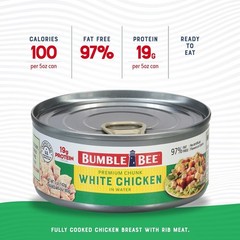 Canned Chicken Breast with 19g Protein – Gluten Free & Keto Friendly