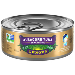 Premium Albacore Tuna in Olive Oil, Wild Caught, Solid White, 5 Oz. Can (Pack of