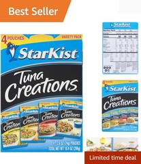 Tuna Creations, Variety Pack, 2.6 Ounce Pack of 4