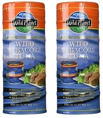 2 XWild Planet Albacore Wild Tuna Fish 5 oz Can 6-count Kosher NON GMO Gluten-Fr