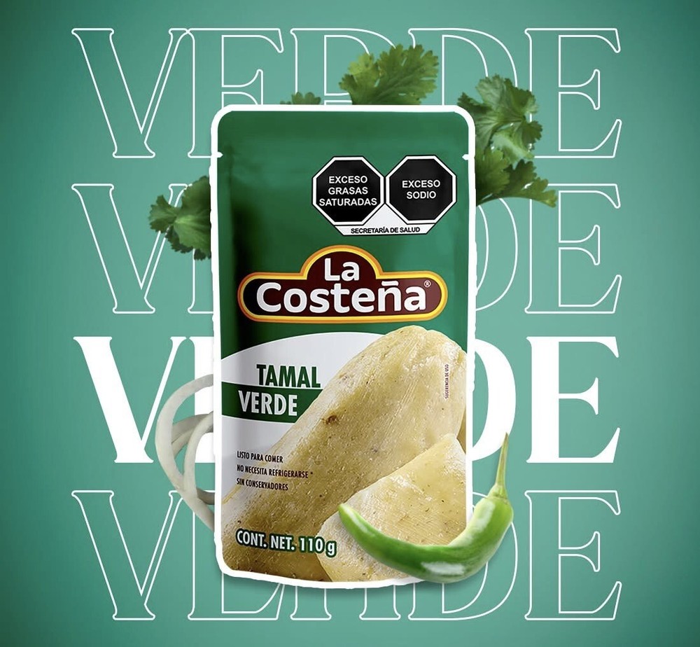 5X TAMALES VERDES DE PUERCO – Green Tamales w/Pork – 110g Each One (Pack of 5)