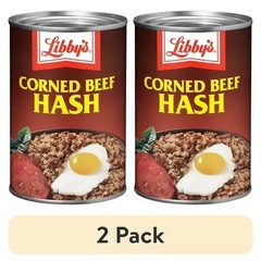 (2 pack) Libby’s Corned Beef Hash, 37g Protein Per Serving, Canned Food, 15 oz.