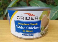 crider premium chuck white chicken in water 12.5oz