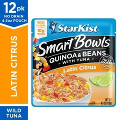 Smart Bowls Latin Citrus Pouch Pack – Ready-to-Eat Quinoa & Tuna Meal