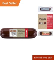 8oz Summer Sausage – 100% Natural, High Protein Snack for Entertaining