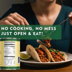 6 Can-Werling & Sons Taco Beef Filling 14.5 Oz Fully Cooked Heat & Serve Premium