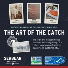 SeaBear – Wild Alaskan Smoked Sockeye Salmon – 1 lb