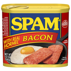SPAM with Real HORMEL Bacon, 7 G Protein, 12 Oz (Pack of 12)
