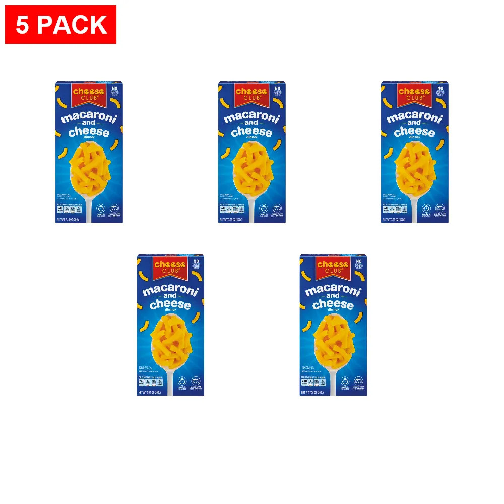 Cheese Club Macaroni and Cheese, 7.25 oz – Pack of 5