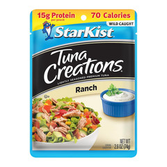 Starkist Tuna Creations Ranch Pouch (2.6 Oz – 12 Pack) Wild Caught, High Protein
