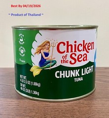 Chicken of the Sea Chunk Light Tuna in Water, Food Service Pack, 66.5 oz 1.88kg
