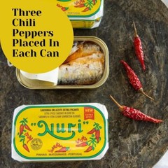 Portuguese Sardines in Extra Spiced Olive Oil – 4 Pack – (4.4 oz cans)