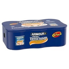 (2 pack) Armour Chicken Vienna Sausage, 4.6 oz Can, 6 Count Can