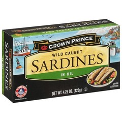 Sustainably Wild-Caught Sardines in Soybean Oil, 12-Pack, 4.25 Oz Cans