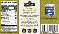Canned Sardines Olive Oil Omega 3 Protein Pack 12 4.375oz Wild Caught Kosher