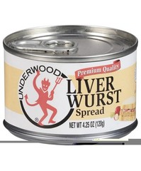 Underwood Premium Quality Liver wurst Spread 4.25oz ( Pack of 12 ) New