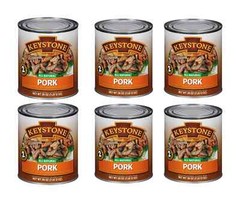 (8 Cans) Keystone Pork **ALL NATURAL – NO PRESERVATIVES – FULLY COOKED** 28oz