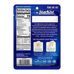 StarKist Chunk Light Tuna in Water , 2.6 oz Pouch ,8 Pack.