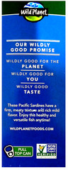 Wild Planet Wild Pacific Sardines in Extra Virgin Olive Oil, 4.4 oz., 6-count