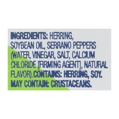 Wild Caught Sardines in Soybean Oil with Hot Green Chilies – 12 x 3.75 oz Cans