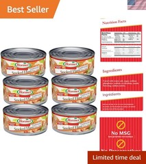 Pack of 6 Gourmet Smoked Ham Cans – 5oz Each for Flavorful Meal Solutions