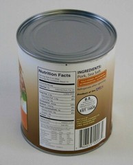 Keystone Pork, 28 oz. Each Lot of 6x Cans (168oz total) canned meat prepping