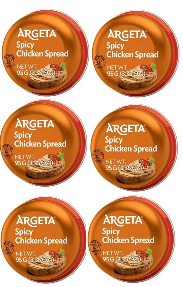 12 PACK – ARGETA PATE SPICY CHICKEN Spread 95GR
