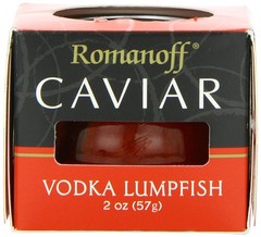 Romanoff Caviar Vodka Red Lumpfish Caviar, 2 Ounce